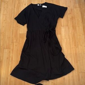 NEW W TAGS! Gap Linen Wrap Dress Perfect For Summer Sz 16